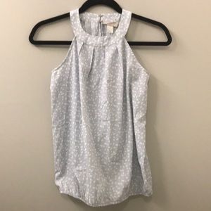 ❤️3/$25❤️ LOFT Gray Butterfly Sleeveless Blouse